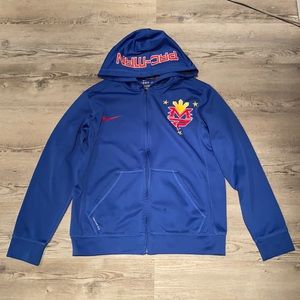Nike Manny Pacquiao Pac-Man Therma Fit Full Zip Blue Hoodie Mens Size Medium